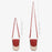 TAILIAN TC111-005 Canvas Texture PU Leather Women Small Crossbody Bag Phone Cosmetics Carrying Bag - Red - 6
