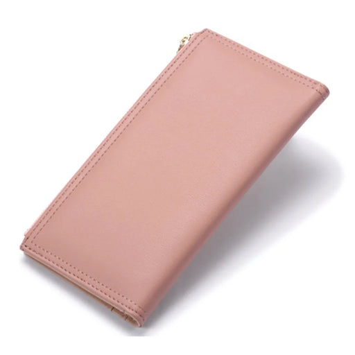 TAILIAN T5076-022 Stylish Zipper Pocket Long Wallet Women PU Leather Clutch Bag Multi Cards Slots Purse - Pink - 2
