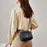 CKWG3303 Women Fashion Shoulder Bag Top Layer Cowhide Leather Crocodile Texture Crossbody Bag - 5