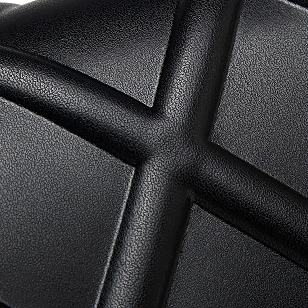 CKZC2236 Rhombus Crossbody Bag Top Layer Cowhide Leather Women Shoulder Bag with Chain Strap - Black - 6