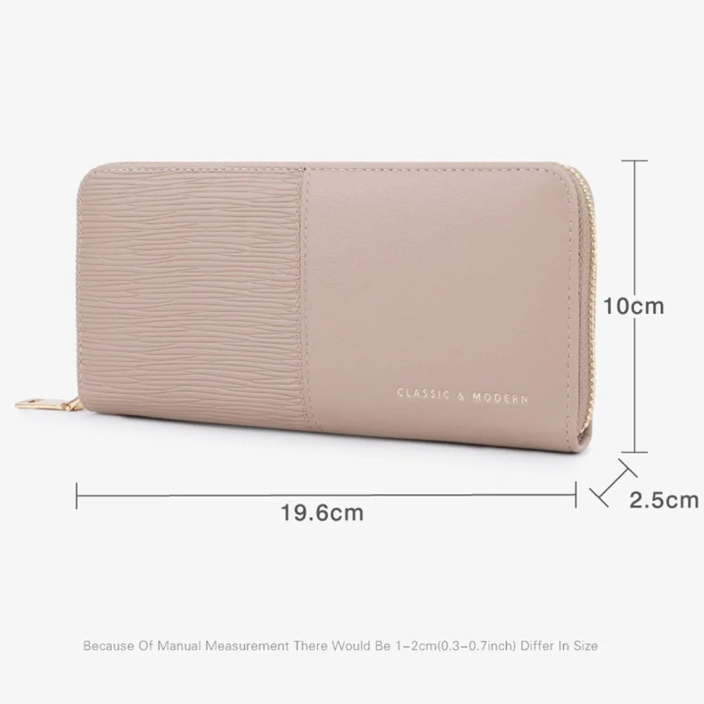 TAILIAN T9612-088 Women's Wallet PU Leather Card Storage Holder Cell Phone Pouch Clutch Bag - Black - 6