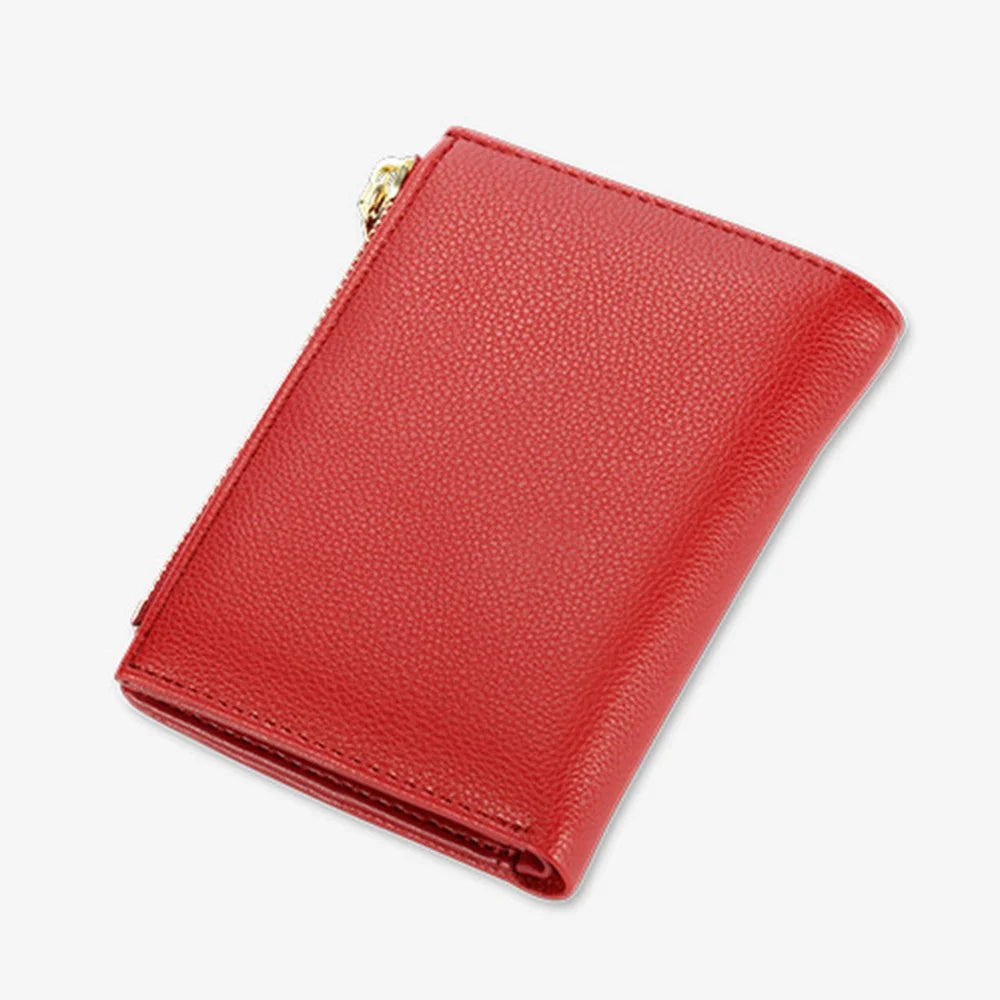 TAILIAN T2602-089 Girl's Wallet PU Leather Travel Card Storage Holder Coin Pouch Bag Billfold for Women - Red - 6