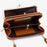 TAILIAN TC318-002 PU Leather Crossbody Bag Multiple Card Slots Rhombus Stitching Line Travel Shoulder Bag - Brown - 4