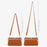 TAILIAN TC318-002 PU Leather Crossbody Bag Multiple Card Slots Rhombus Stitching Line Travel Shoulder Bag - Brown - 6