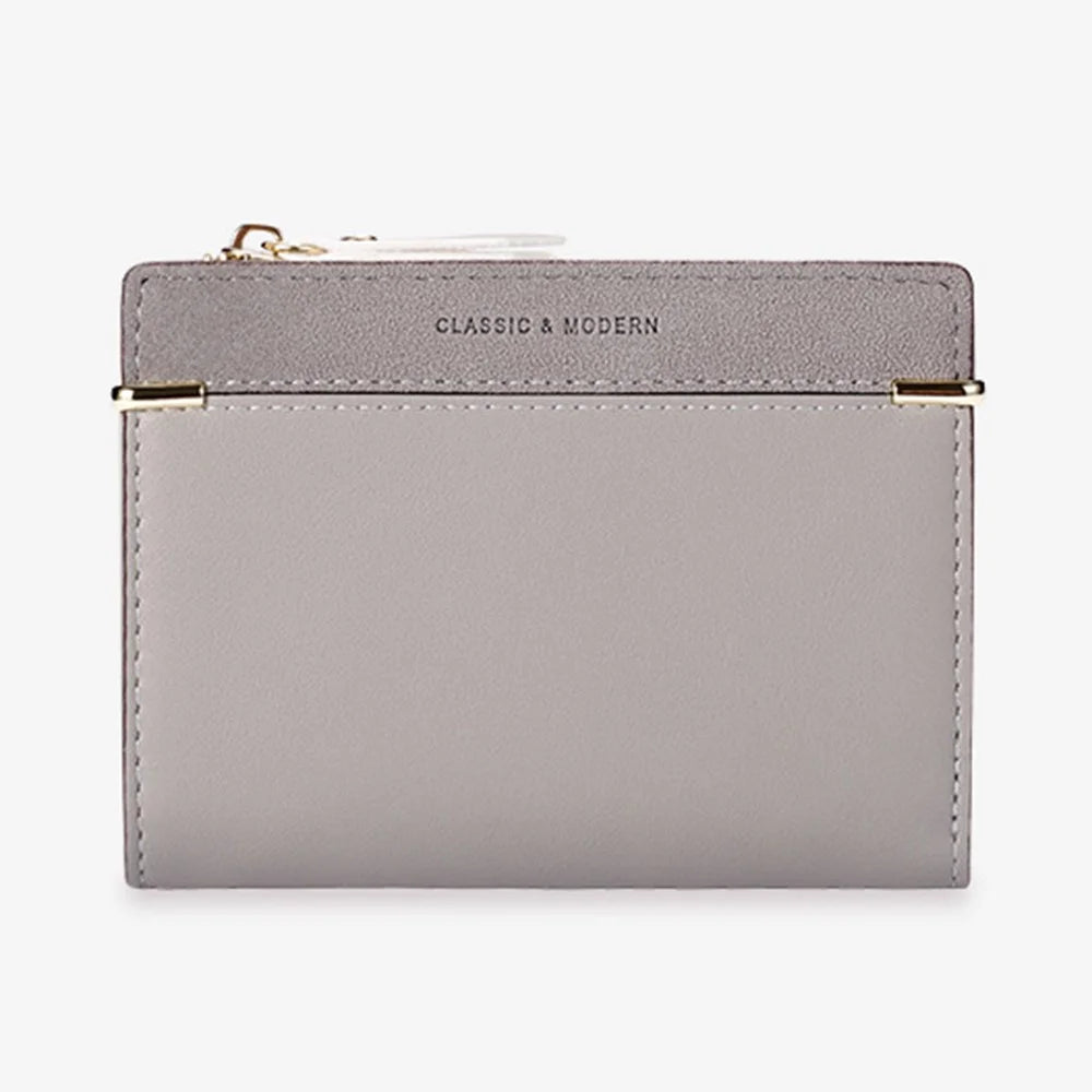 TAILIAN T2602-012 Women's Classic Wallet Matte PU Leather Card Storage Holder Coin Pouch Bag - Pink - 6