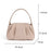 9637 Cloud Dumpling Fashion Women Crossbody Phone Bag Genuine Cow Leather Handbag Shoulder Bag - Apricot - 7