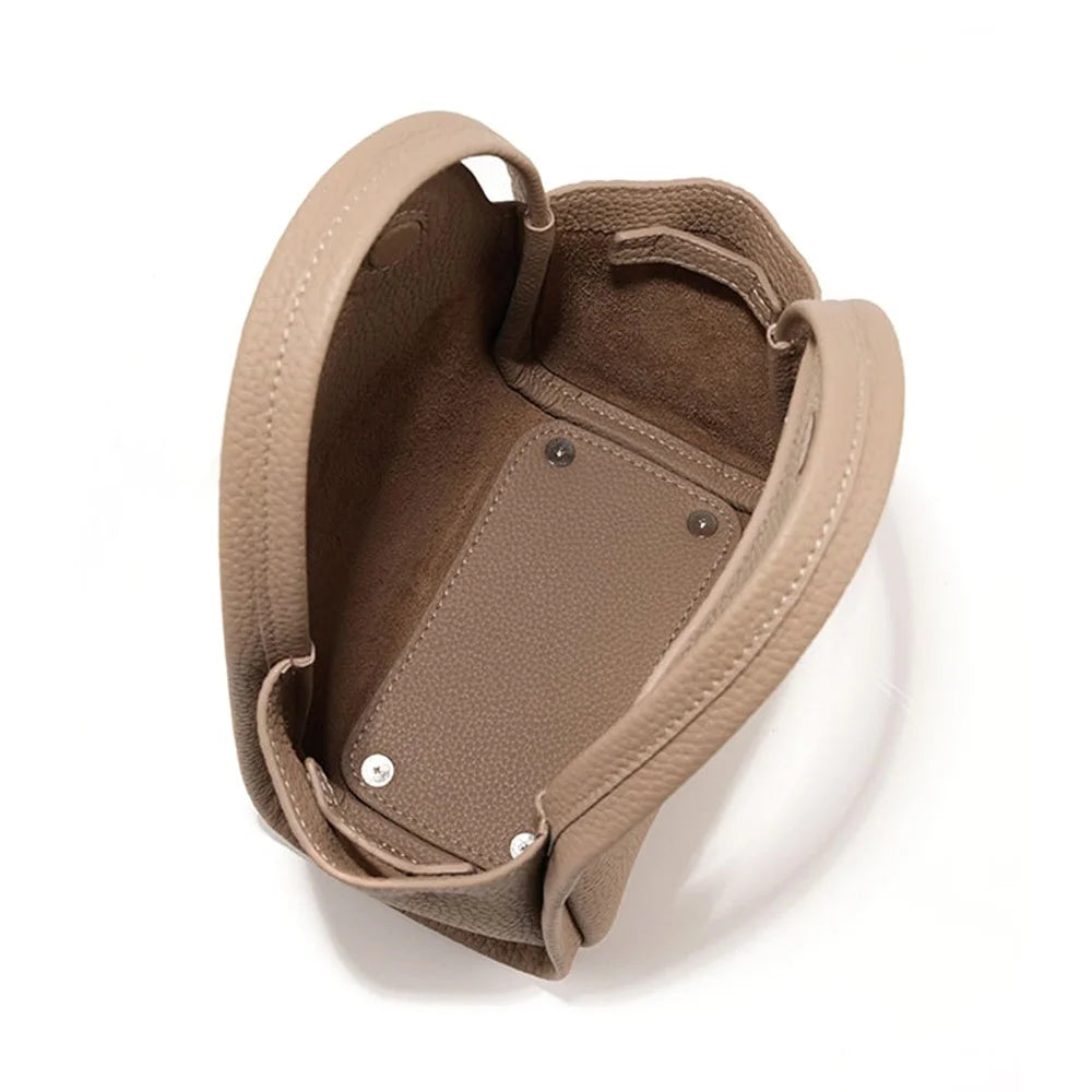 9662 Top Layer Cowhide Leather Handbag Fashion Women Crossbody Bag with Shoulder Strap - Green - 3