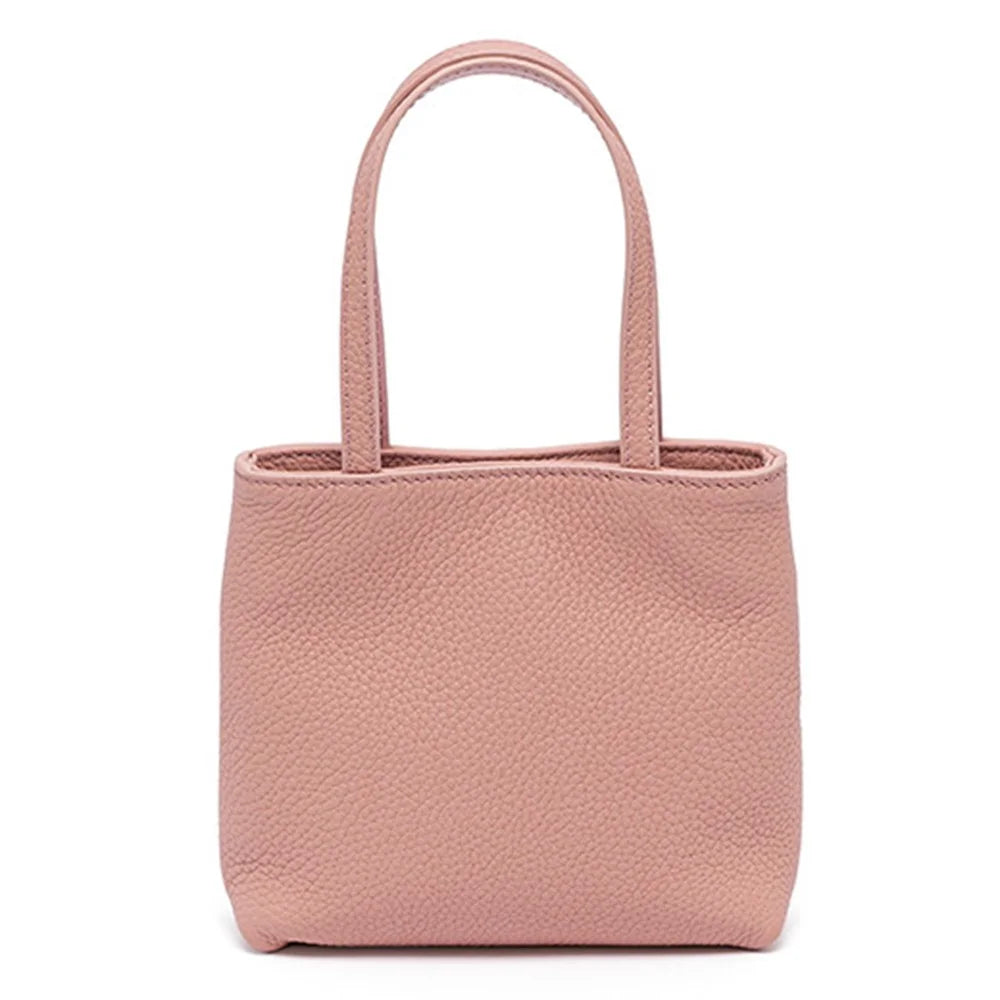 CKWG3303 Women Handbag Top Layer Cowhide Leather Crossbody Bag with Chain Shoulder Strap - Pink - 1