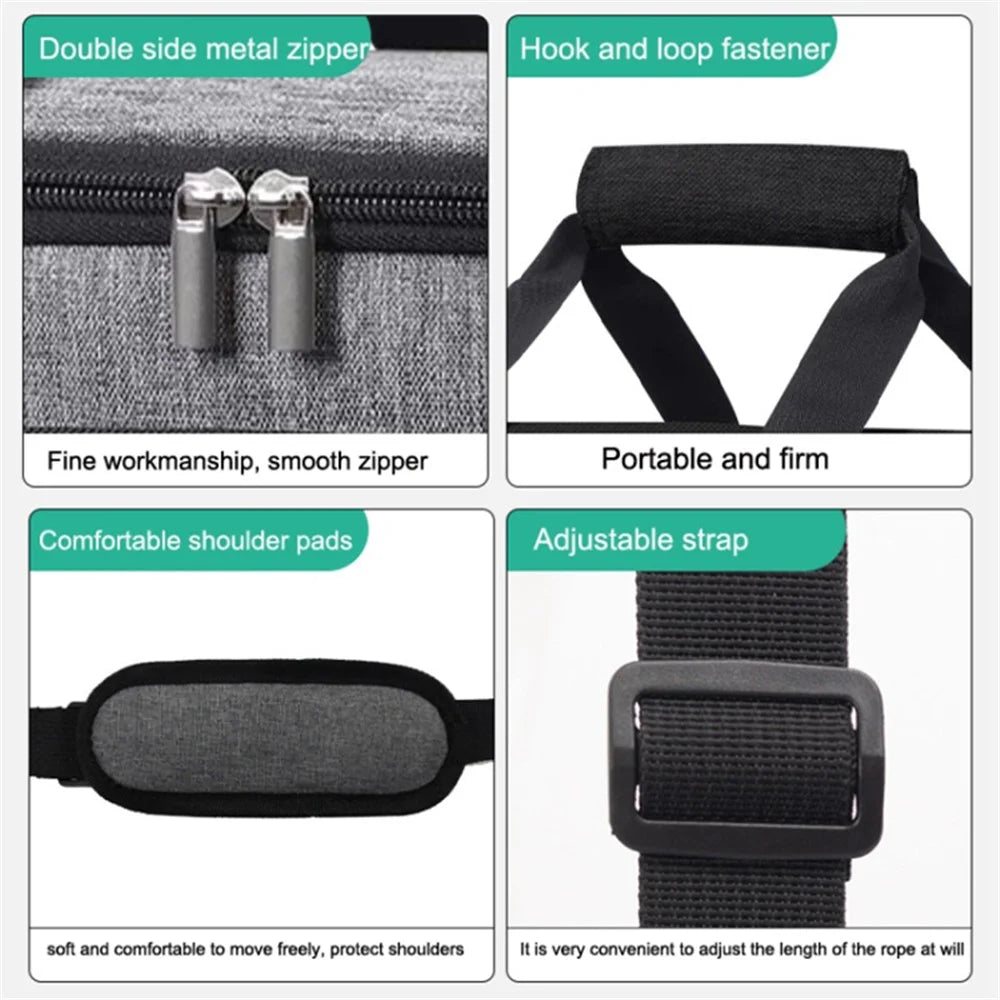 10L Oxford Cloth Thermal Insulated Waterproof Travel Lunch Bag Picnic Cooler Tote with Shoulder Strap - Grey - 7