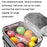 24L Thermal Insulated Travel Lunch Bag Waterproof Oxford Cloth Picnic Cooler Tote Shoulder Bag - Grey - 3
