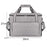 24L Thermal Insulated Travel Lunch Bag Waterproof Oxford Cloth Picnic Cooler Tote Shoulder Bag - Grey - 4