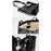 938 Women Shoulder Bag Waxy Cowhide Leather Tote Large Handbag with Decorative Pendant - Black - 3