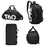 Sports Fitness Bag for Women Yoga Shoulder Bag Training Storage Pouch for Short Traveling - Black / White - 5