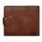 TAILIAN T120D-H46-BE Hasp Design Cowhide Leather Men Card Cash Holder Short Wallet - Black - 5
