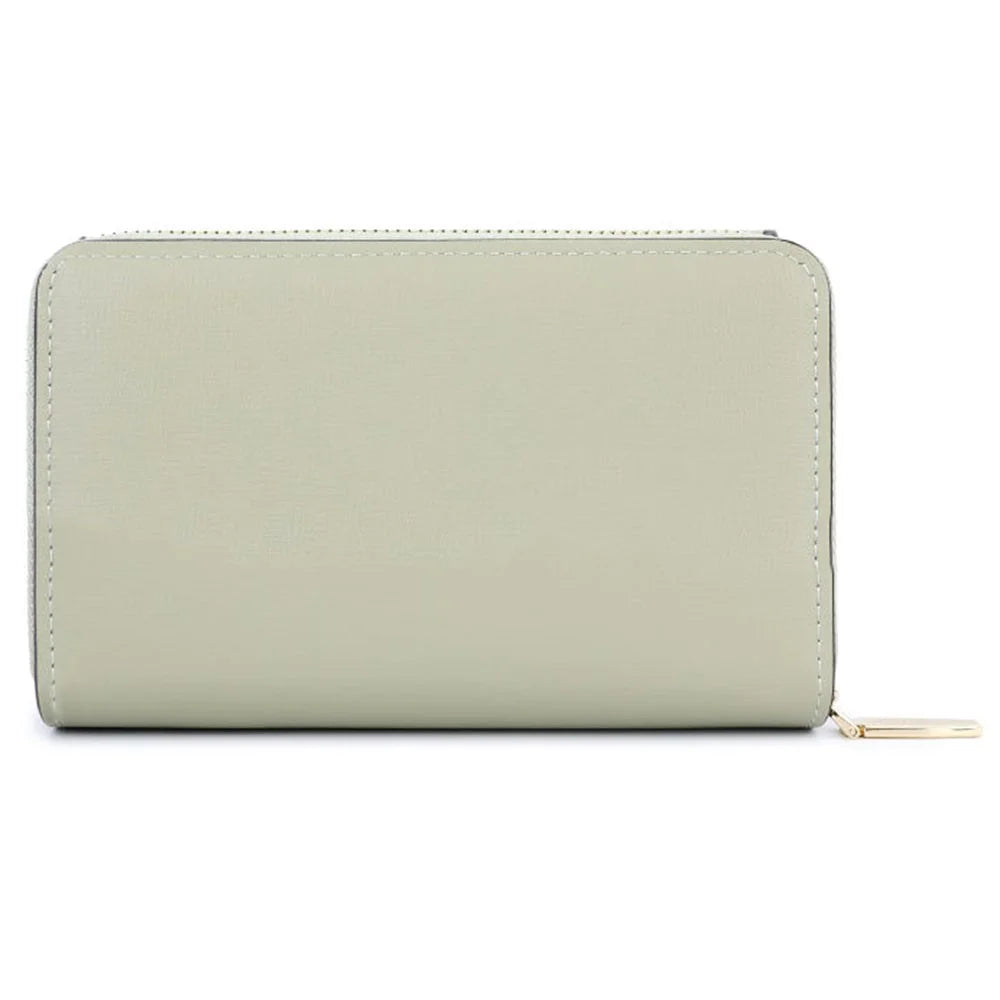 TAILIAN T2701-0512 PU Leather Short Wallet Zipper Pocket Design Women Cards Cash Holder Purse - Pink - 5