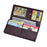 TAILIAN T530-H46-BE Cowhide Leather Men Long Wallet Multiple Card Slots Large Capacity Wallet - Dark Red - 2