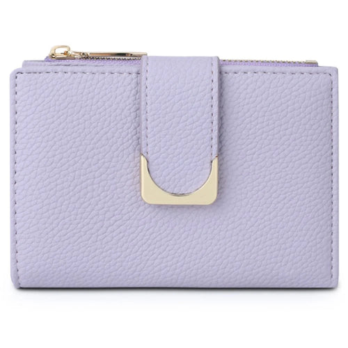 TAILIAN T2602-324 Litchi Texture PU Leather Women Short Wallet Cards Cash Holder with Zipper Pocket - Purple - 1