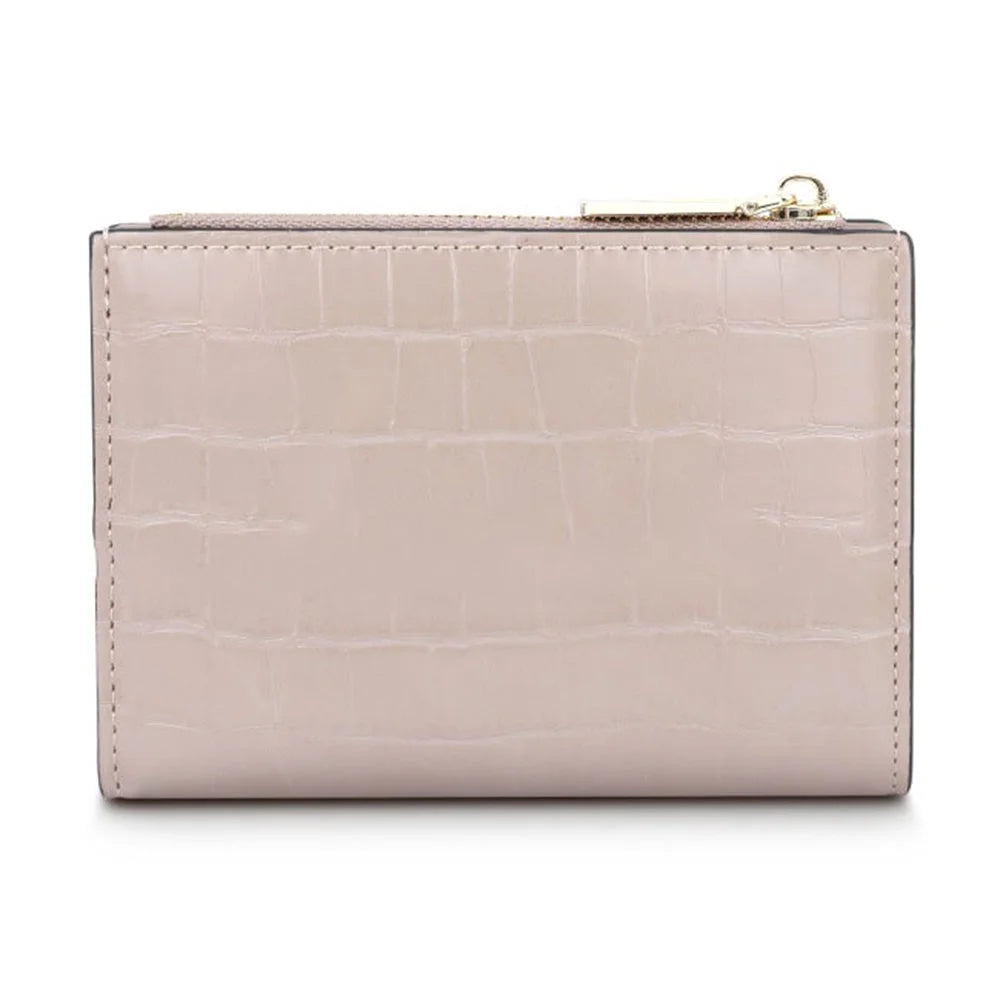 TAILIAN T2602-279 Crocodile Texture PU Leather Women Bi-fold Short Wallet Cards Cash Holder Bag - Red - 3