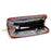 TAILIAN T9612-042 Cross Texture PU Leather Cellphone Clutch Women Zipper Long Wallet - Red - 2