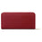 TAILIAN T9612-042 Cross Texture PU Leather Cellphone Clutch Women Zipper Long Wallet - Red - 4