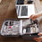 Water-Resistant Data Cable Digital Accessories Carrying Pouch 300D Cationic Fabric Handbag Power Bank Zipper Bag - Grey - 4