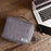 Water-Resistant Data Cable Digital Accessories Carrying Pouch 300D Cationic Fabric Handbag Power Bank Zipper Bag - Grey - 7