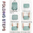 Cool Silk Floss+Polyester Backpack Laptop Shoulders Bag Travel Rucksack Student School Bag Book Bag - Green - 2
