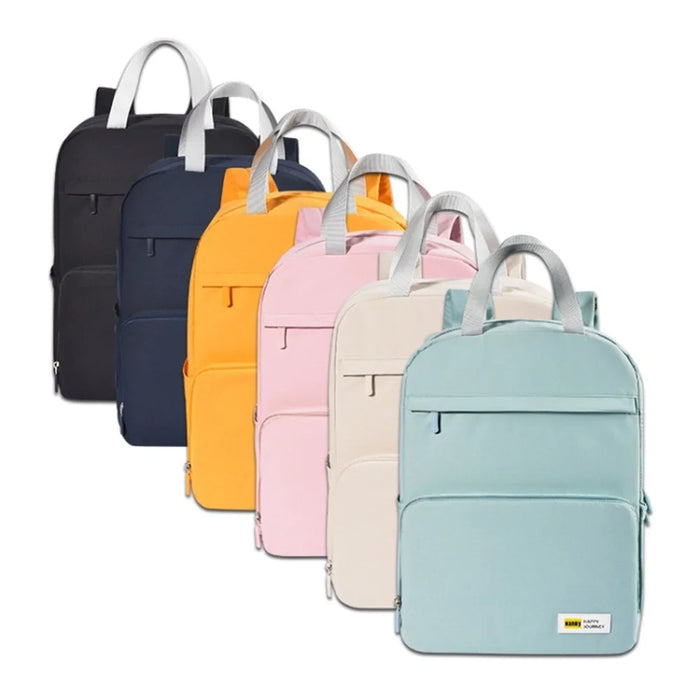 Cool Silk Floss+Polyester Backpack Laptop Shoulders Bag Travel Rucksack Student School Bag Book Bag - Green - 7