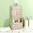 Portable Hanging Toiletry Wash Bag Polyester Waterproof Cosmetics Storage Bag Handbag - Green - 2
