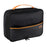 Three Layers Digital Accessories Storage Bag Polyester + PU Leather Data Cable Power Bank Handbag - Black - 1