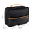 Three Layers Digital Accessories Storage Bag Polyester + PU Leather Data Cable Power Bank Handbag - Black - 2