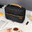 Three Layers Digital Accessories Storage Bag Polyester + PU Leather Data Cable Power Bank Handbag - Black - 5