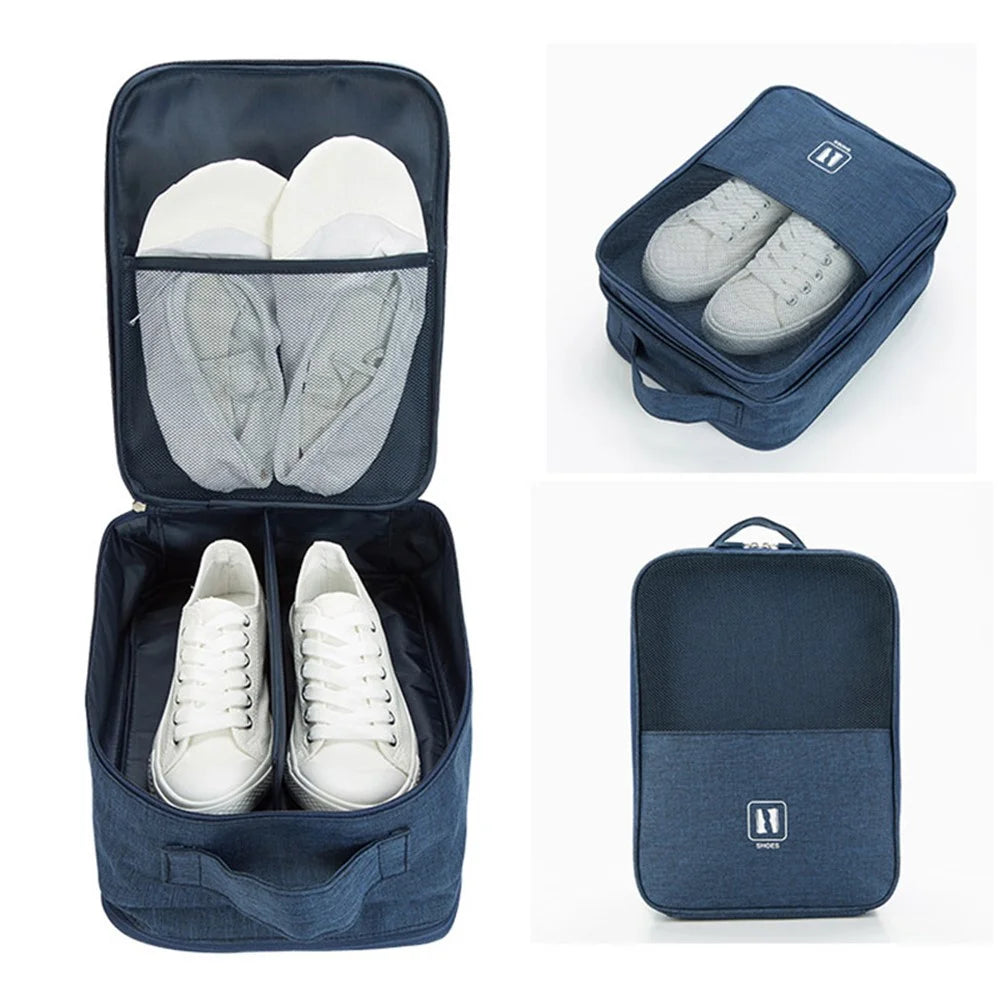 Multifunction Traveling Shoes Packing Bag Shoe Organizer Pouch Storage Bag Organization Pouch - Dark Blue - 2