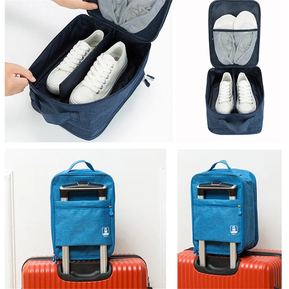 Multifunction Traveling Shoes Packing Bag Shoe Organizer Pouch Storage Bag Organization Pouch - Dark Blue - 5