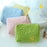 Large Makeup Pouch Soft Nylon Cosmetic Organizer Zipper Closure Toiletries Storage Bag Handbag, Size: M - Green - 2