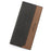POLC 993-7 Dual Color Splicing PU Leather Men Long Wallet Tri-fold Large Capacity Wallet - Black - 1
