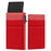 Aluminum Alloy+Plastic Card Pouch RFID Blocking Credit Card ID Card Holder Case Easy Pop-Up Slim Bag - Red - 1