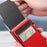 Aluminum Alloy+Plastic Card Pouch RFID Blocking Credit Card ID Card Holder Case Easy Pop-Up Slim Bag - Red - 2