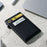 Aluminum Alloy+Plastic Card Pouch RFID Blocking Credit Card ID Card Holder Case Easy Pop-Up Slim Bag - Red - 6