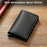 For AirTag Storage Bag RFID Blocking Microfiber Leather Card Holder Men Cash Card Carrying Bag - Blue - 2