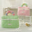 Lovely Grid Design Cosmetics Storage Bag Cloth Zipper Handbag Makeup Bag - Pink - 6