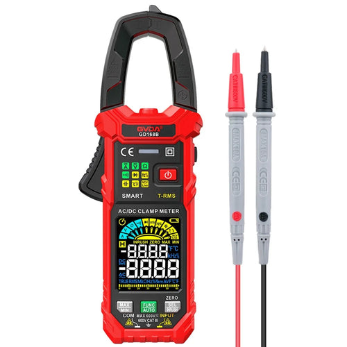 GVDA GD168B Clamp Meter Digital Multimeter True RMS Auto Range NCV DC AC Voltage Tester - 1