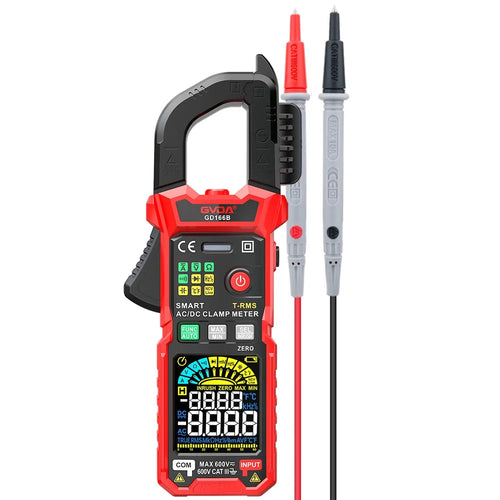 GVDA GD166B 6000 Counts Digital Clamp Meter AC DC Voltage True RMS Clamp Multimeter Capacitance Ohm Hz Amp Tester - 1