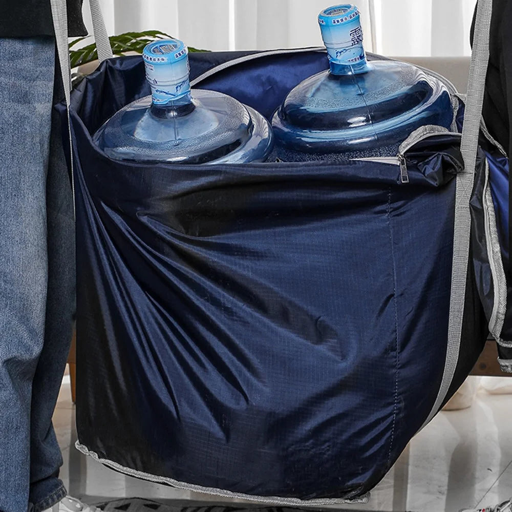 Oxford Cloth Extra Large Storage Bag for Moving House Storage Clothes Bedding Duvet Quilt Blankets, 60*45*55cm - Navy Blue - 4