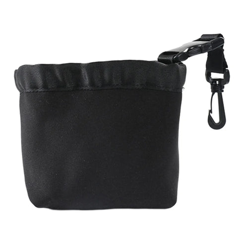 Golf Club Ball Waterproof Cleaning Bag Golf Club Groove Cleaner with Detachable Buckle - Black - 1