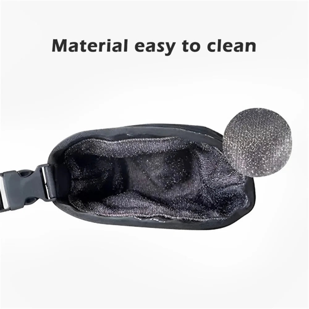 Golf Club Ball Waterproof Cleaning Bag Golf Club Groove Cleaner with Detachable Buckle - Black - 6