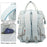 Large Capacity Mommy Bag Nylon Polyester Outdoor Maternity Backpack with USB Charging Port - Blue - 6