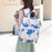 Waterproof Mommy Bag Nylon Polyester Large Capacity Shoulder Bag Outdoor Maternity Backpack - Blue - 4