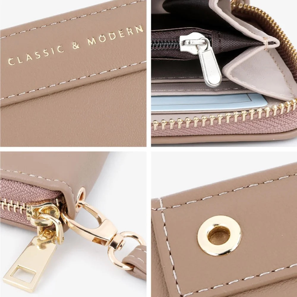 TAILIAN T9612-113 Long Wallet Women's PU Leather Card Storage Holder Coin Carrying Bag for Teen Girls - Green - 6