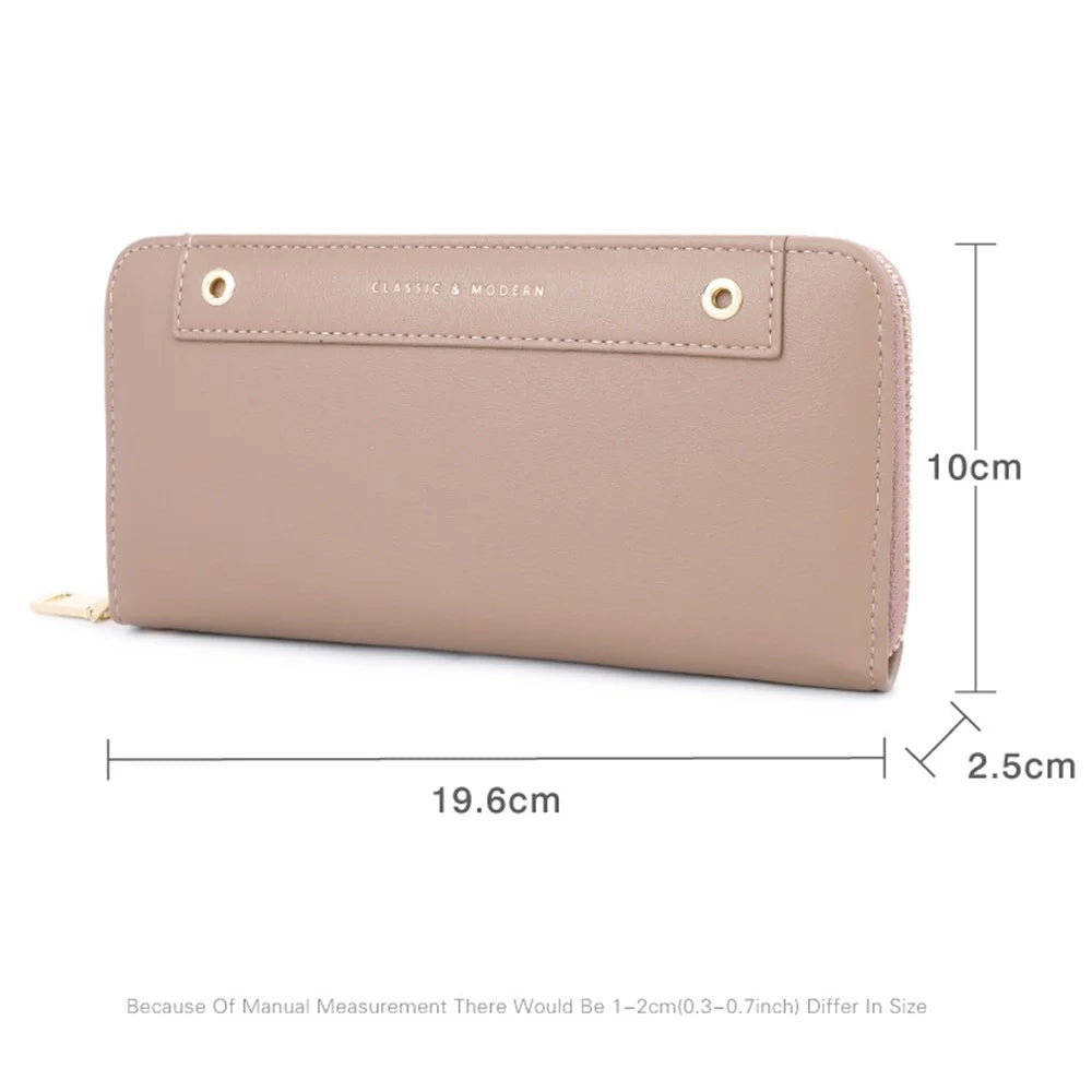 TAILIAN T9612-113 Long Wallet Women's PU Leather Card Storage Holder Coin Carrying Bag for Teen Girls - Green - 7
